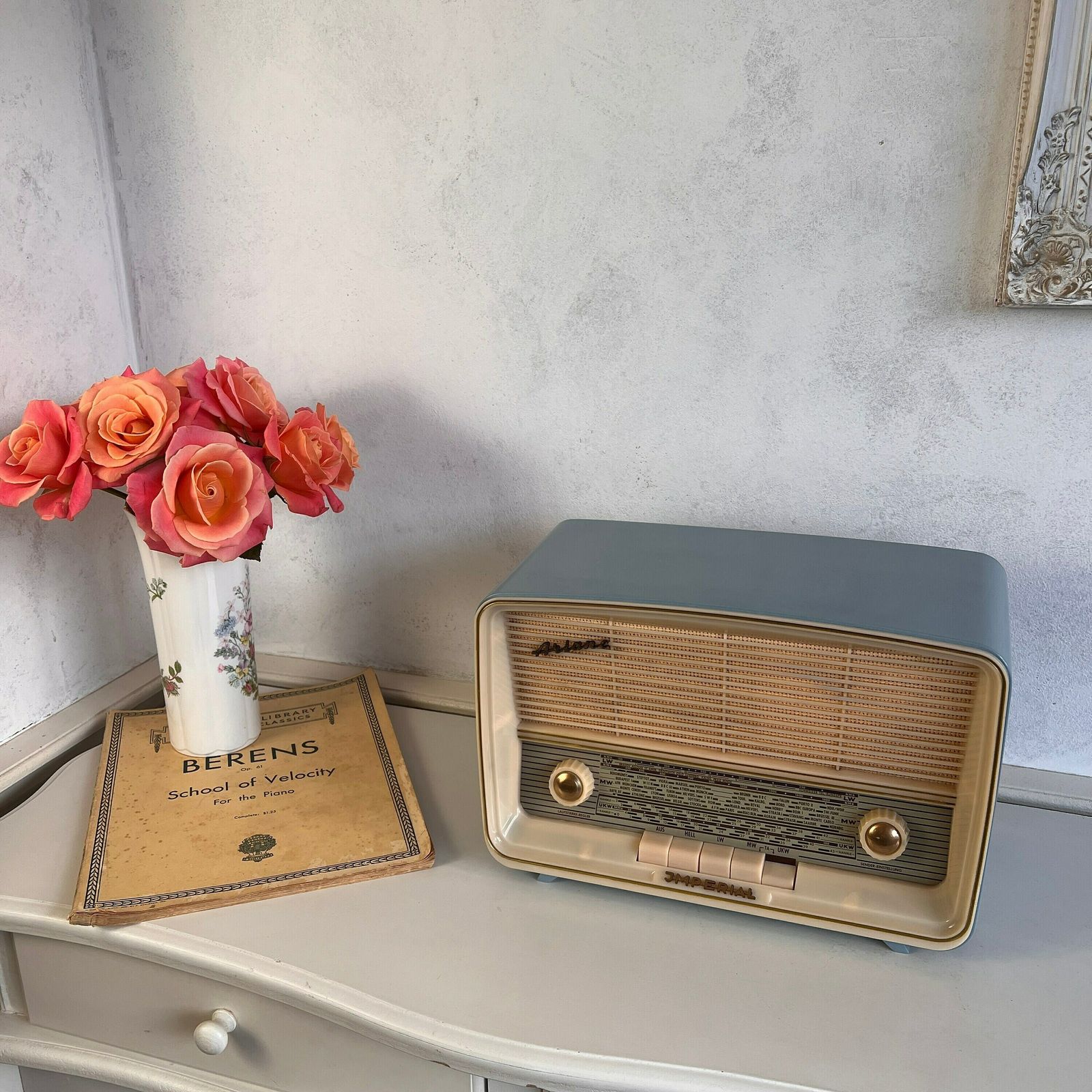 Vintage Radio Ariane 414 Imperial, Rundfunk Und Fernseh Upcycled photo furniture