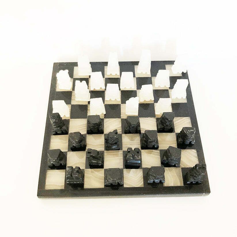 Precious Alabaster Chessboard  Art photo vinterior