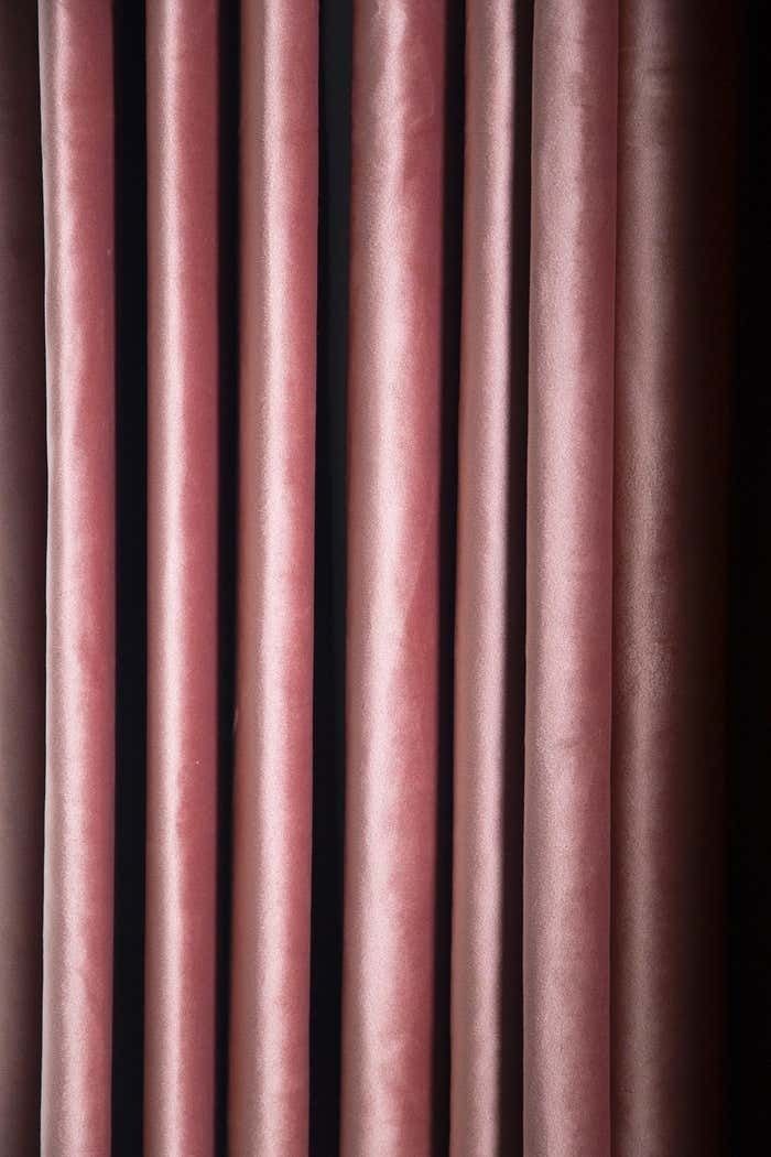 Pink Velvet And Brass Italian Customizable Curtain By Vintage Domus Collection photo 1928.0
