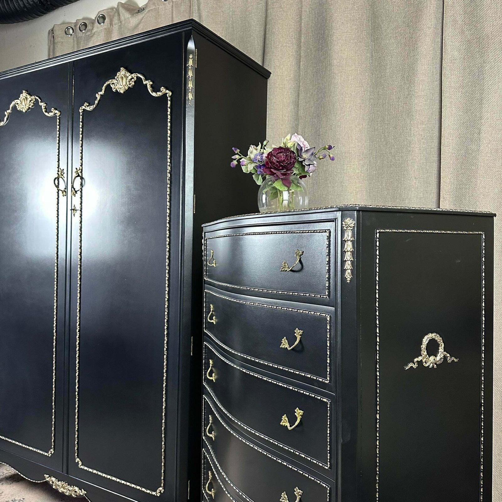 photo furniture Painted Bedroom Set Wardrobe & Chest Of Drawers Olympus Furniture Bedroom Furniture Set