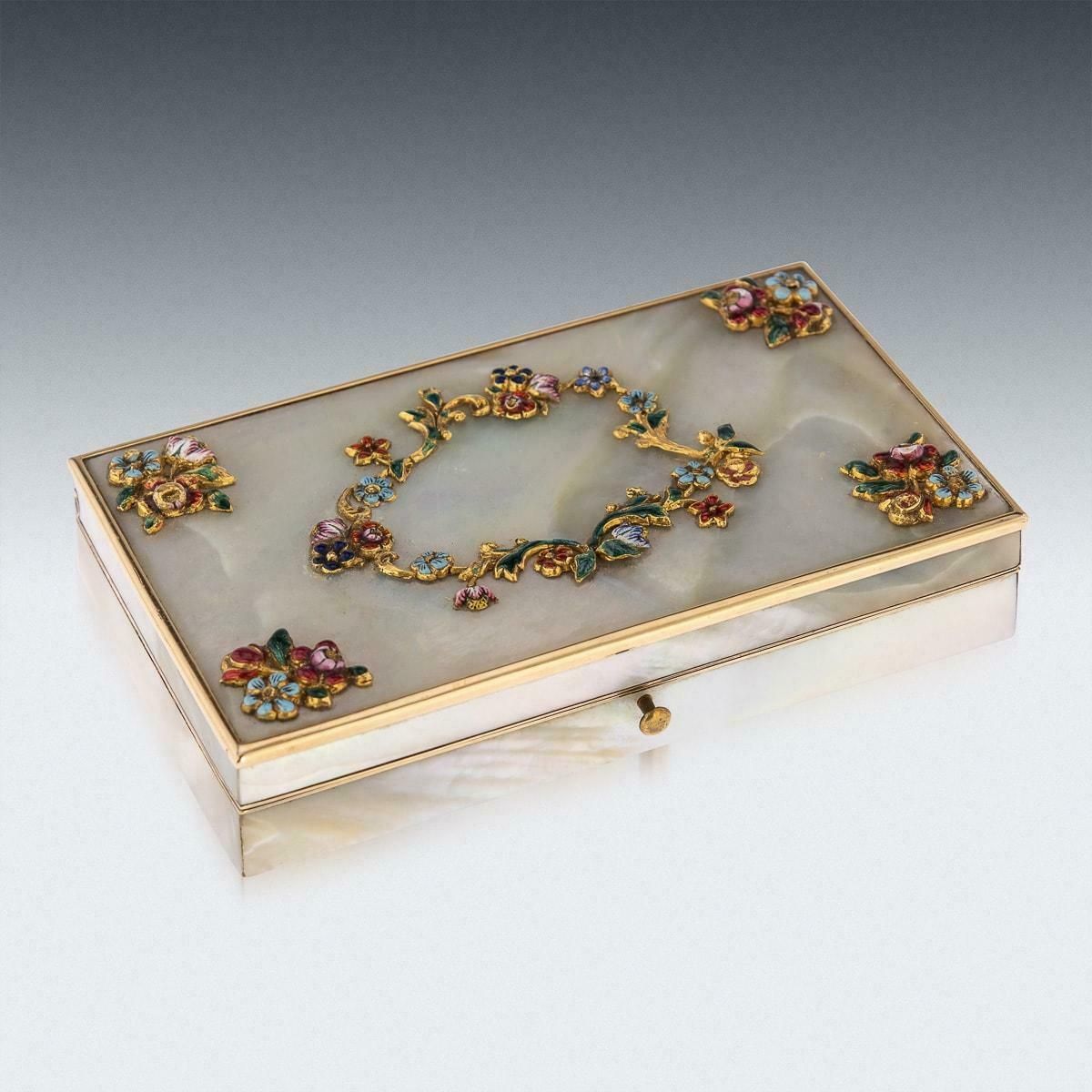 19th Century French Gold Mounted & Mother Of Pearl Etui Set, C.1870 photo furniture