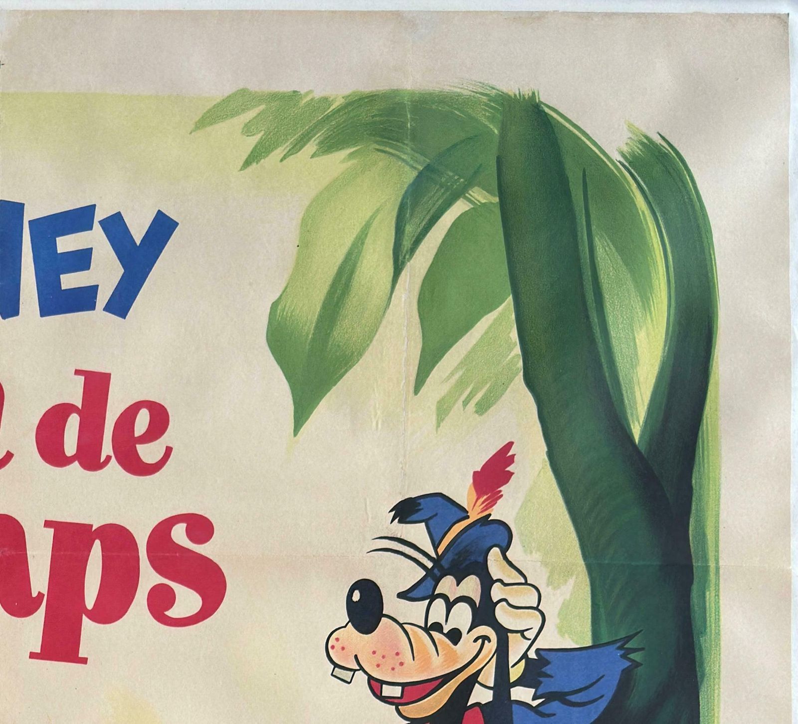 Fun And Fancy Free 1947 French Grande Film Movie Poster, Disney photo Art