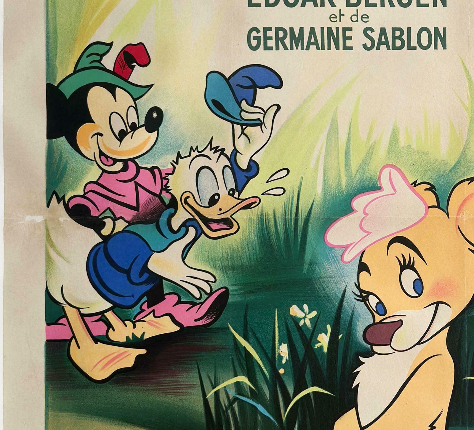 Fun And Fancy Free 1947 French Grande Film Movie Poster, Disney photo 3835.0
