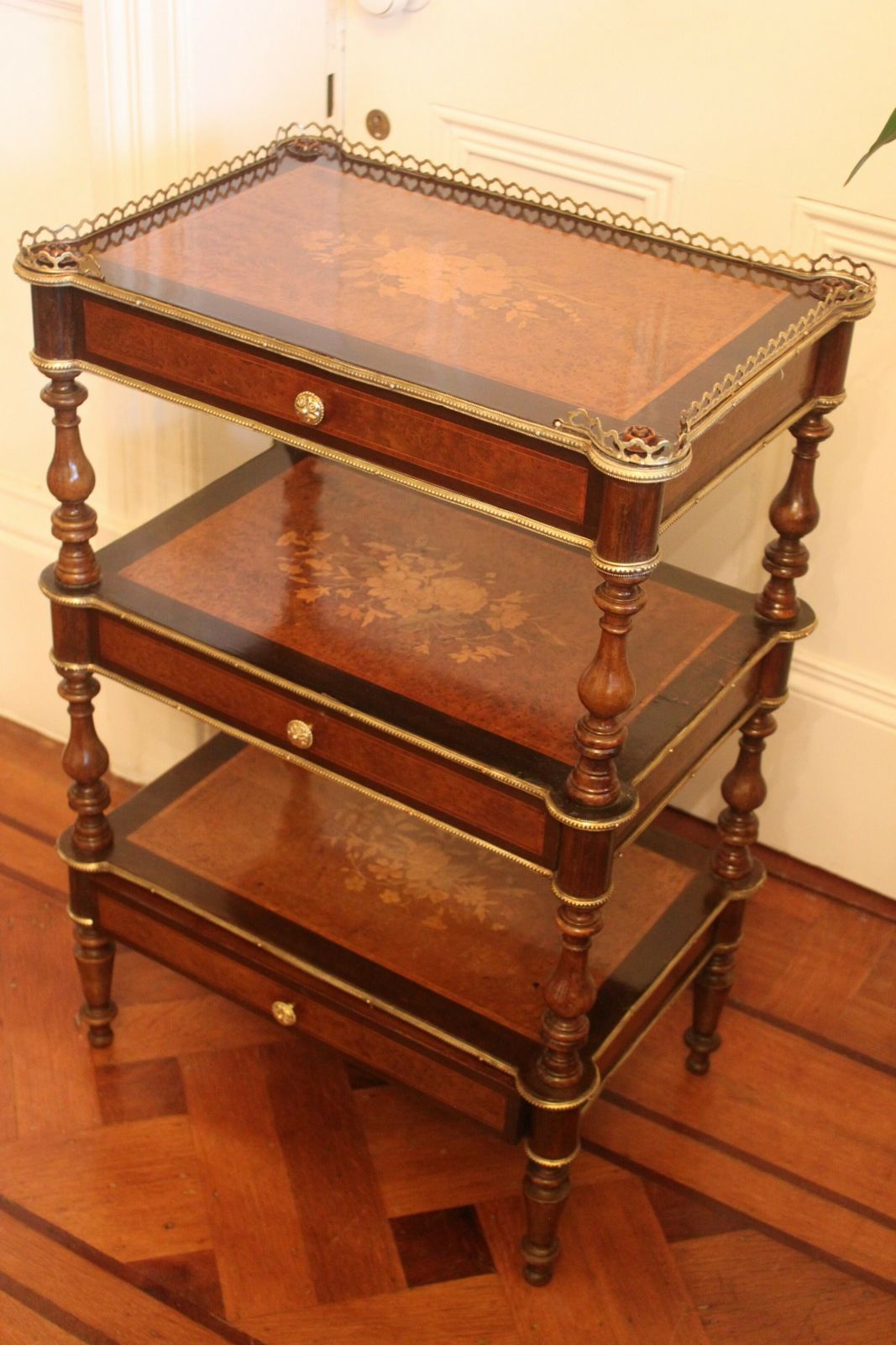 A Fine French 19th Century Etagere With Three Drawers photo for sale