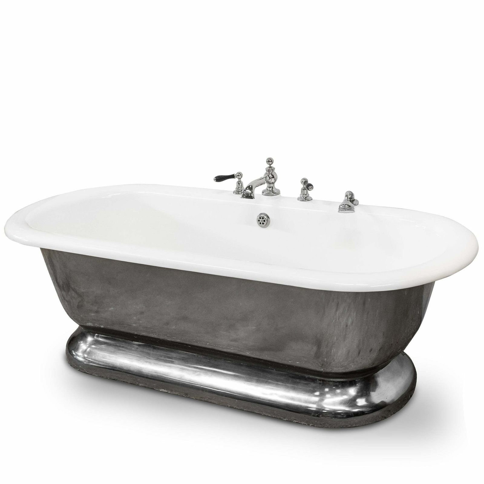 Reclaimed American Art Deco Style Polished Double Ended Bath