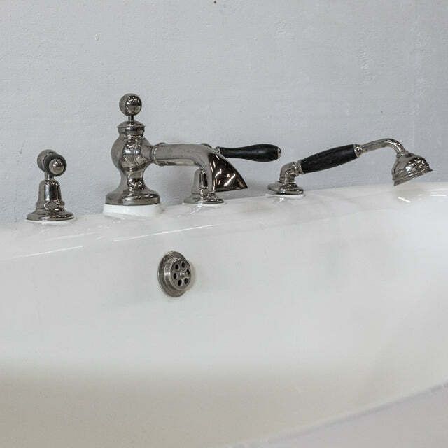 Reclaimed American Art Deco Style Polished Double Ended Bath photo vintage