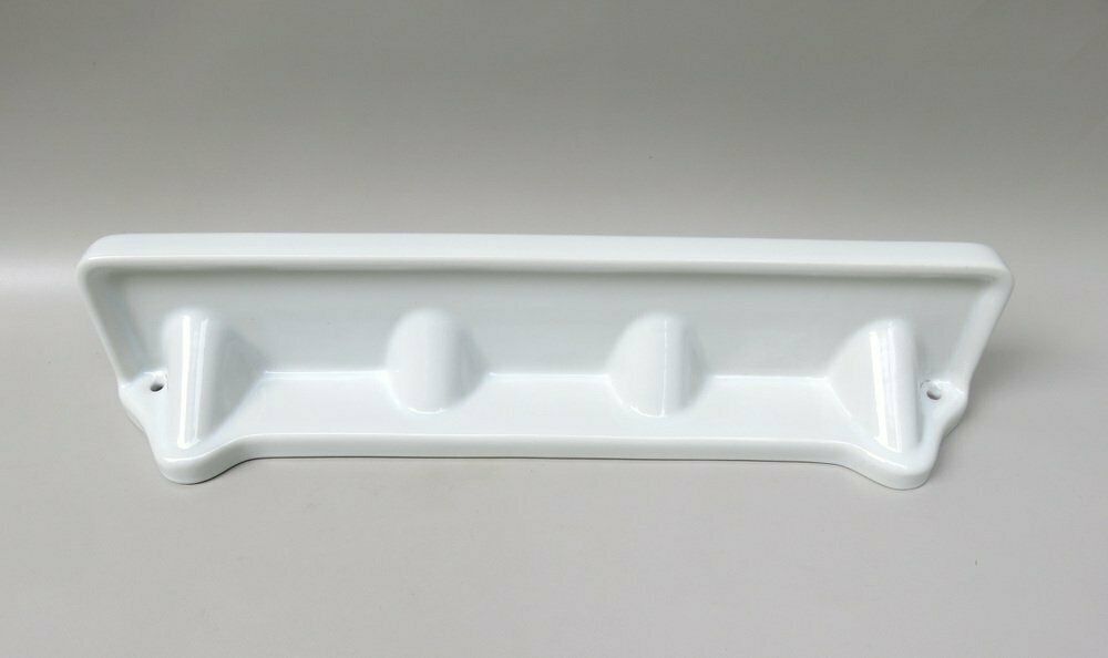photo furniture Bathroom Tray Wall Console In Porcelain White, 1950s