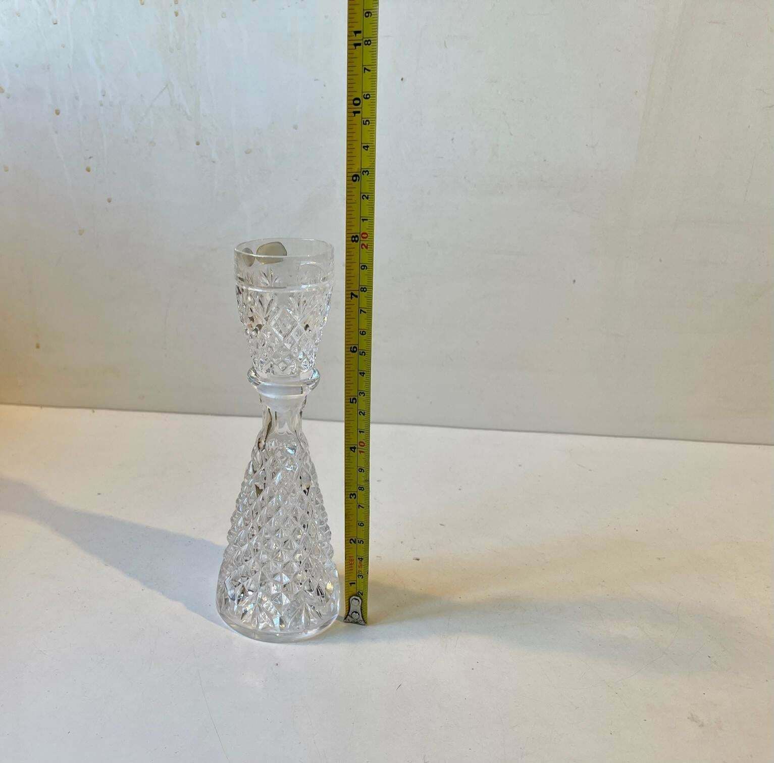 I Drink On My Own, Bohemian Cut Crystal Decanter, 1970s photo vinterior