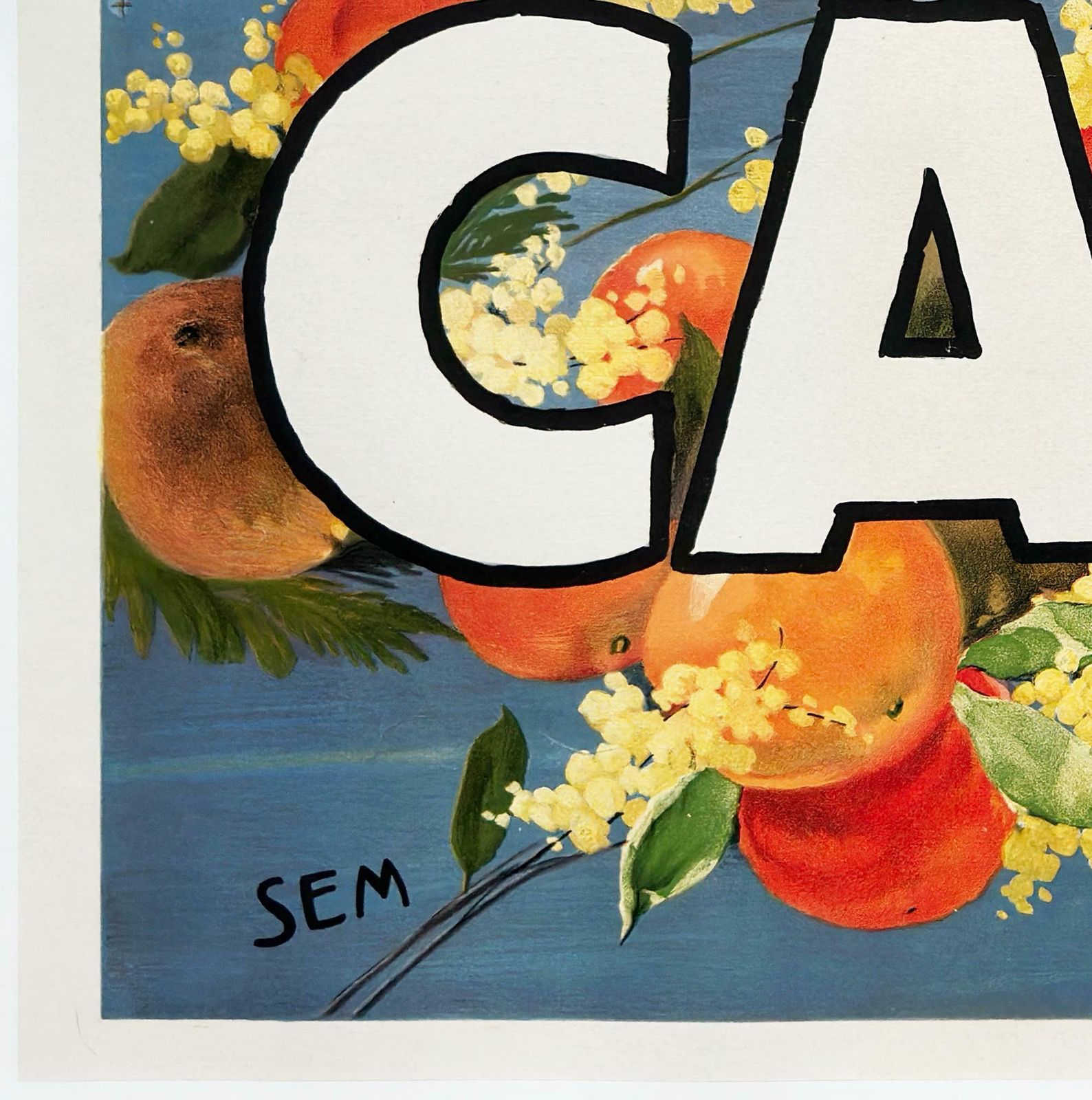 Cannes 1930 French Advertising Travel Poster, George Goursat photo vinterior