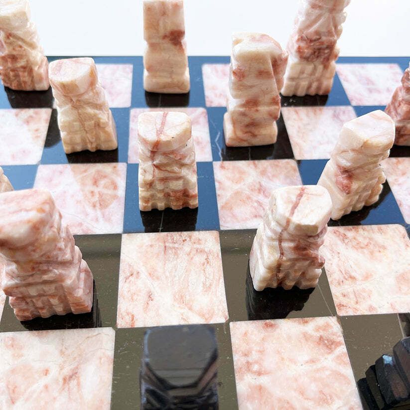 Very Valuable Onyx Chessboard From 1950  Art photo vintage