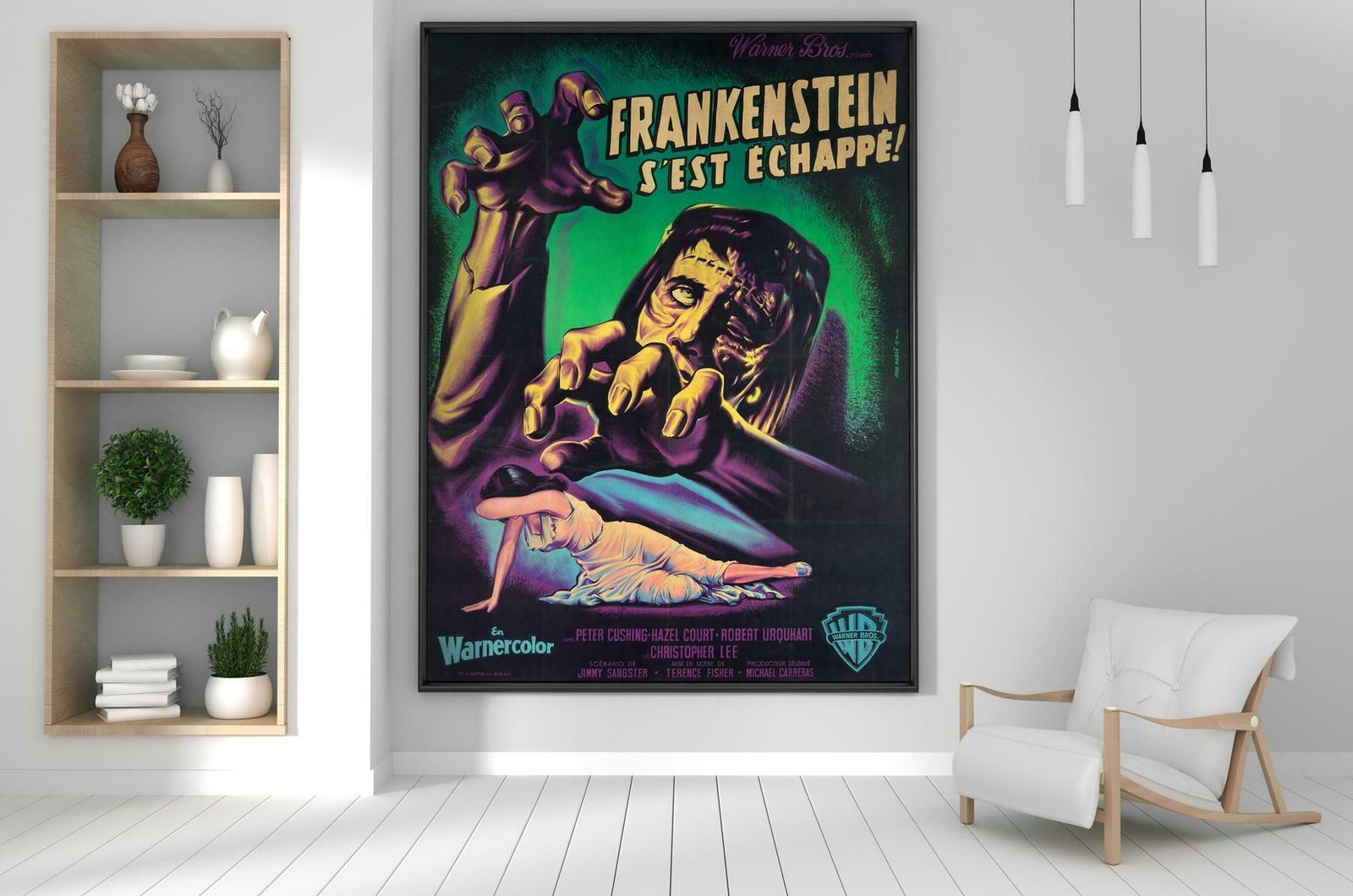 The Curse Of Frankenstein 1957 French Grande Film Movie Poster, Jean Mascii photo furniture