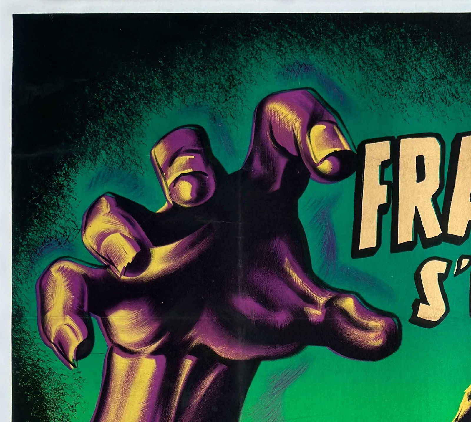 The Curse Of Frankenstein 1957 French Grande Film Movie Poster, Jean Mascii photo for sale