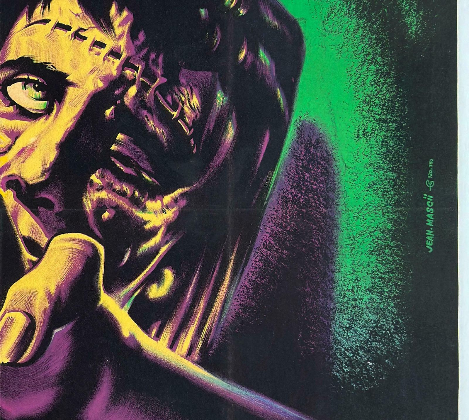 The Curse Of Frankenstein 1957 French Grande Film Movie Poster, Jean Mascii photo vinterior