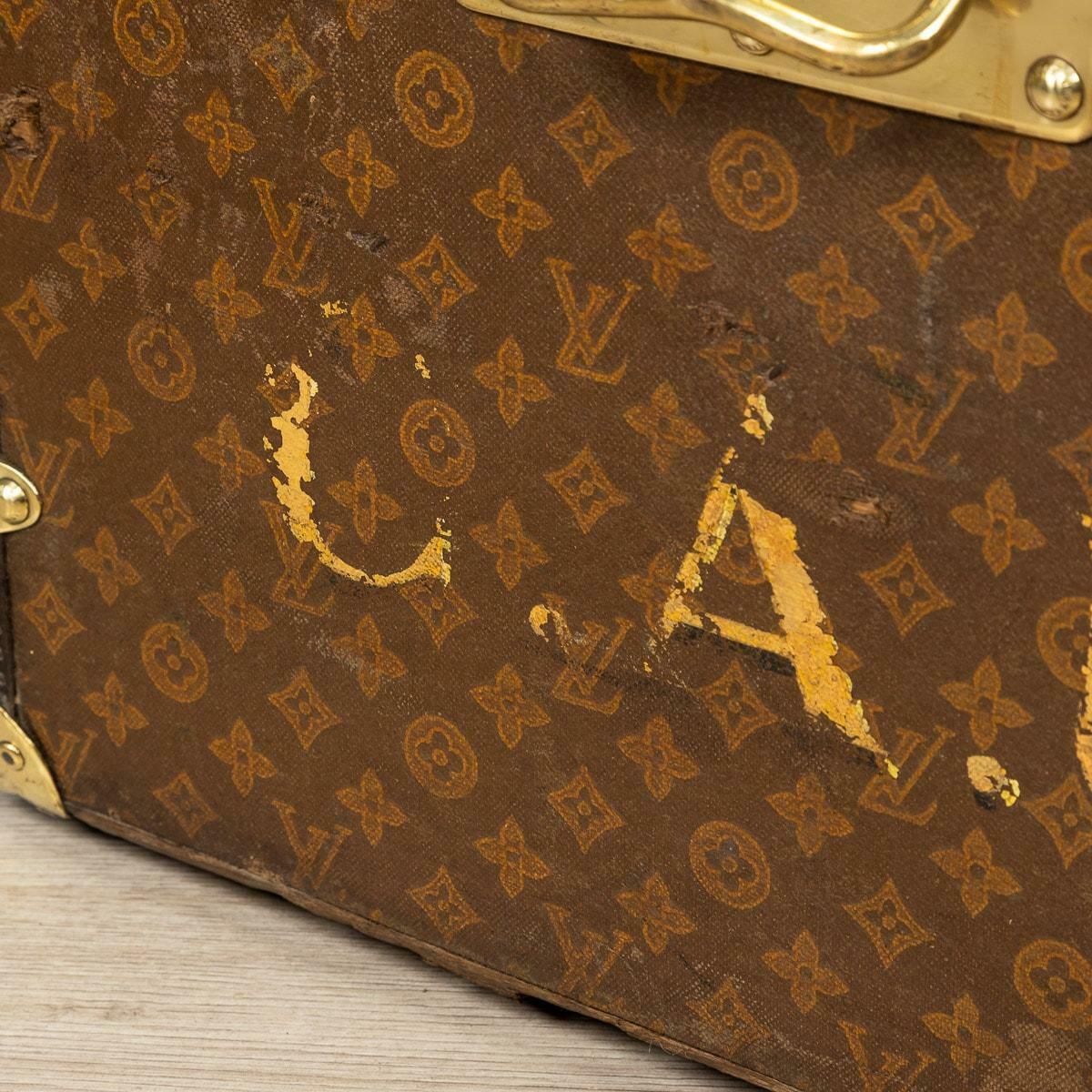 20th Century Louis Vuitton Trunk In Monogram Canvas, France, C.1900 photo for sale