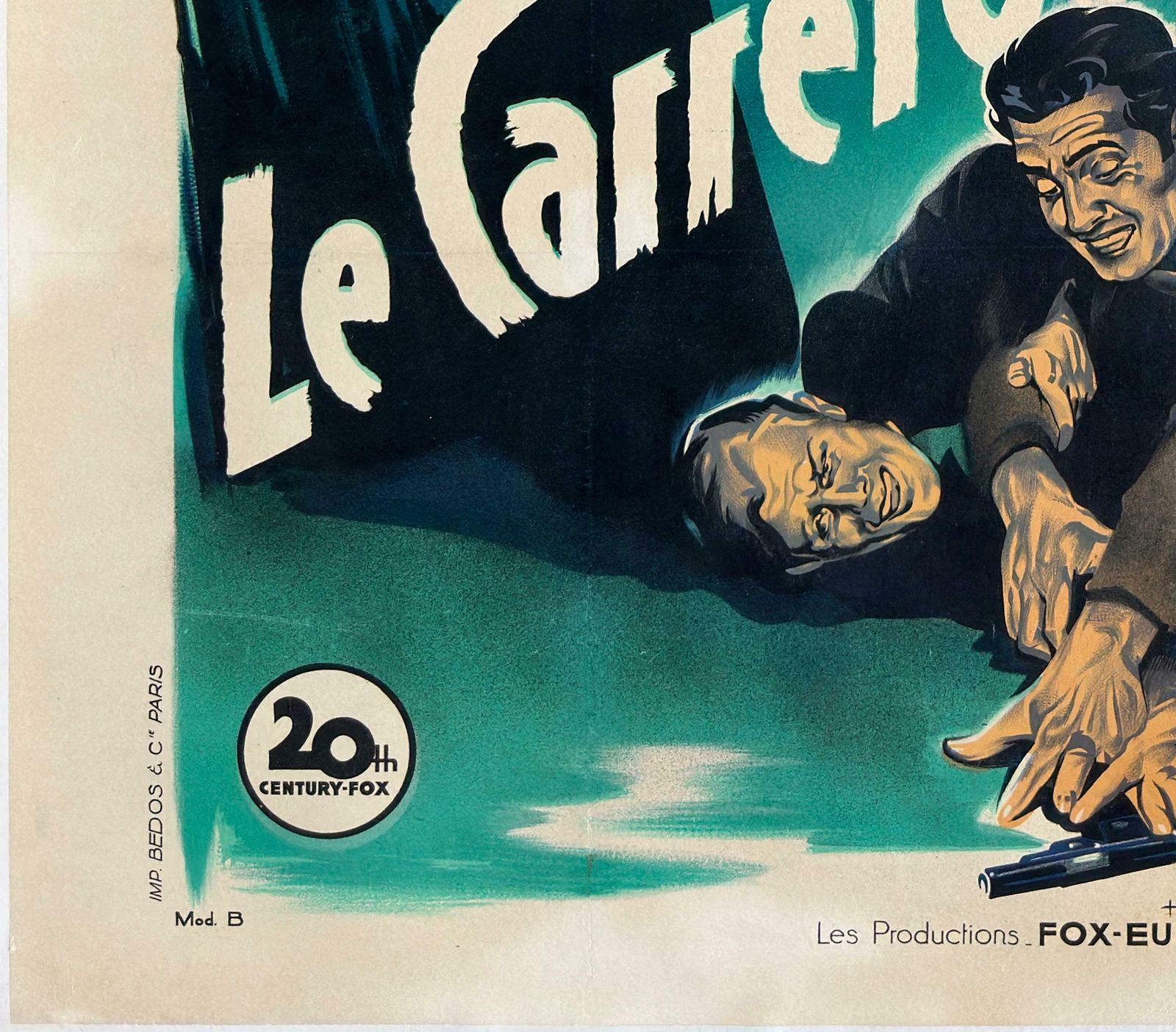 Kiss Of Death 1947 French Grande Film Movie Poster, Style B, Roger Soubie photo buy