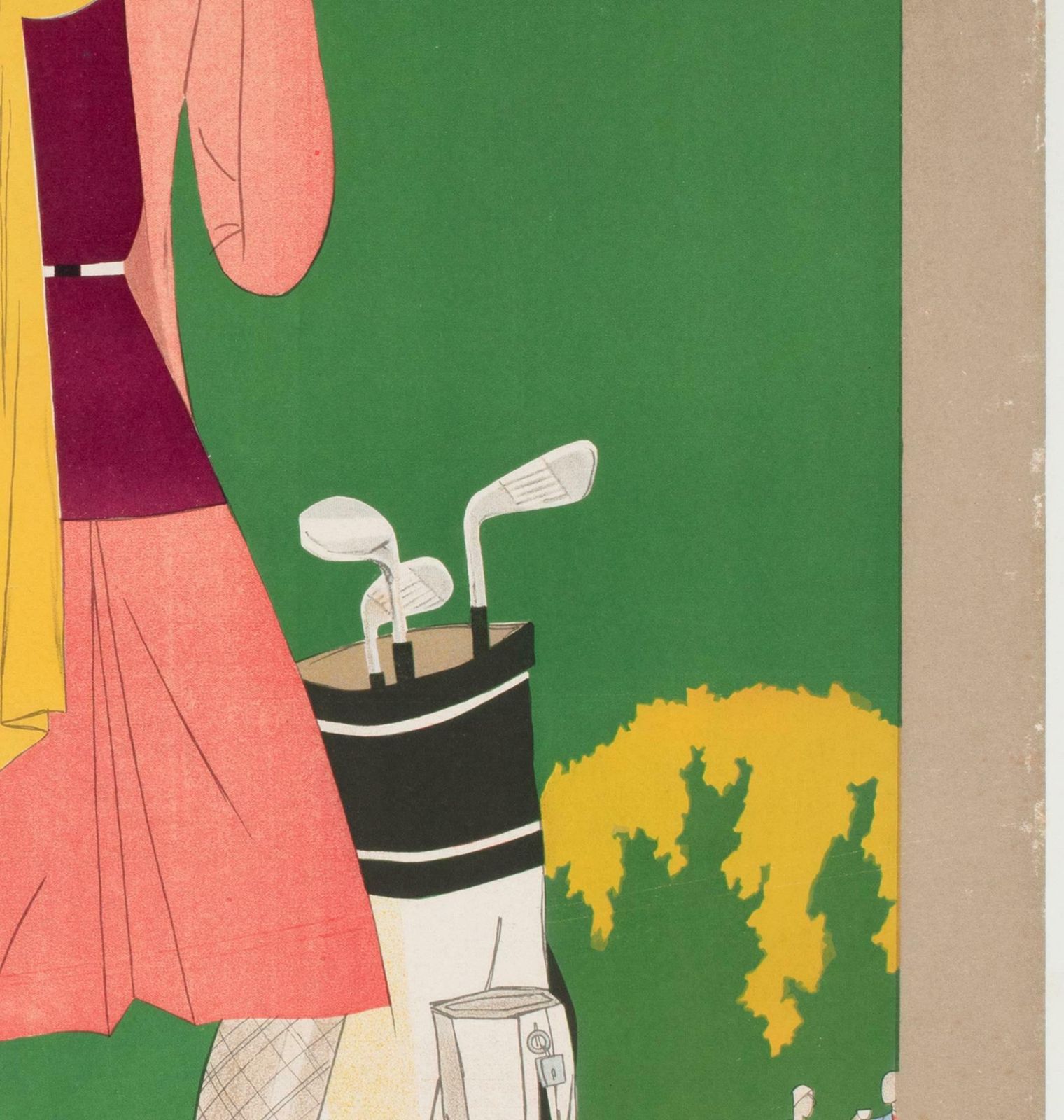 Brides Les Bains 1929 French Railway Travel Advertising Poster, Leon Benigni photo vinterior
