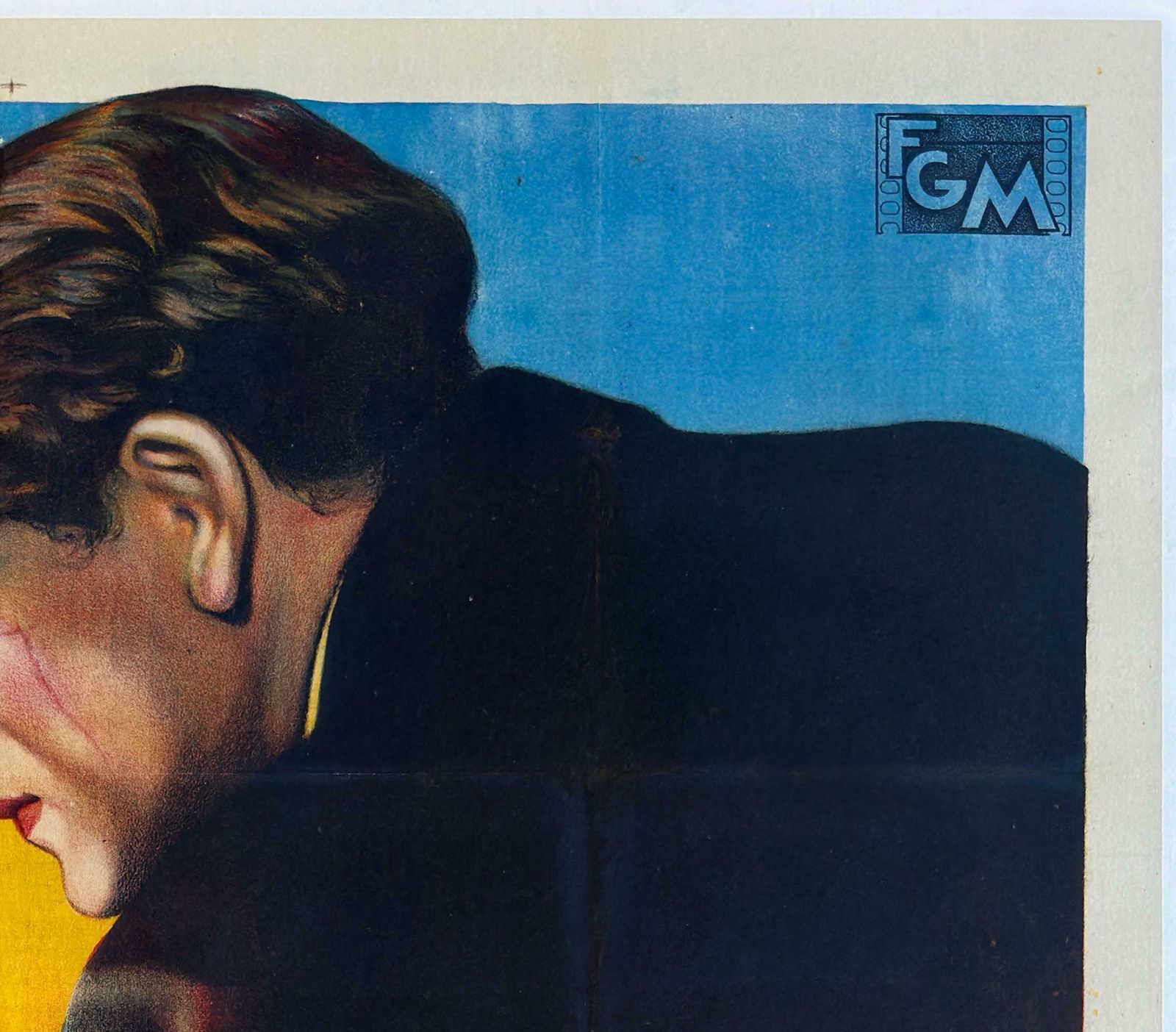 Scarface 1940's French Grande Film Movie Poster, Boris Grinsson photo Art