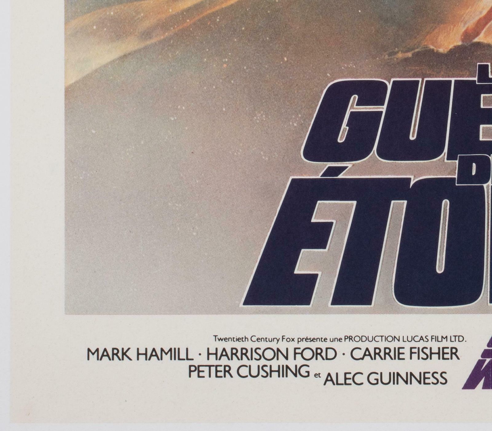 Star Wars 1977 French Moyenne Film Movie Poster, Tom Jung photo buy