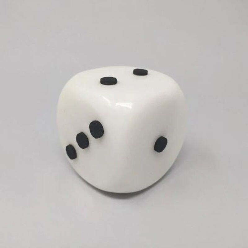 1970s Stunning Pair Of Big Italian Marble Dices. Made In Italy photo vinterior