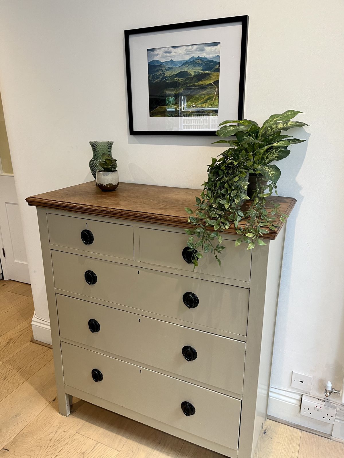 Vintage Painted Chest Of photo furniture
