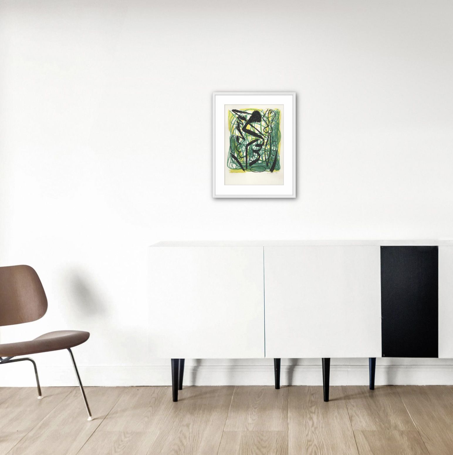 Lively Picasso Esque Signed Low Edition Lithograph: Dietrich Lusici , “Untitled”, 1994 photo Art