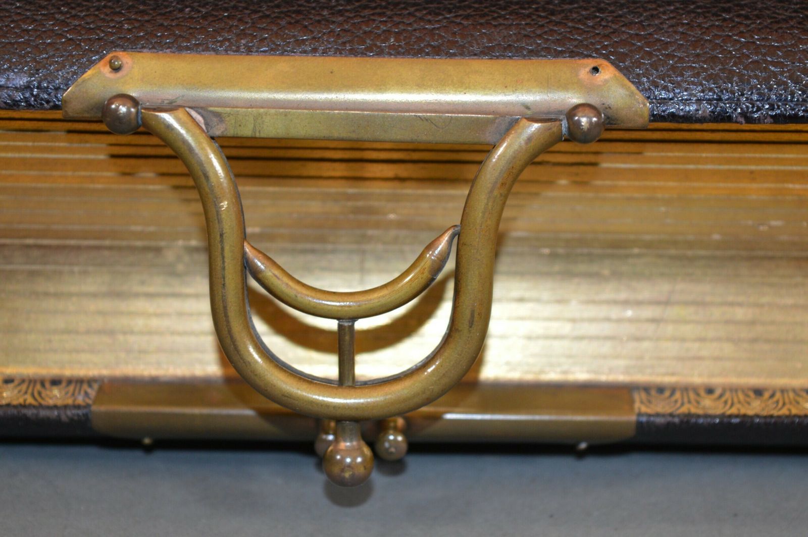 Large Tooled Leather Photo Album With 26 Photos C1890 photo buy