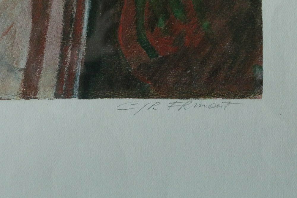 Cyr Frimout, Man With Two Heads, jaren 1990, Lithografie, Ingelijst photo 1869.0
