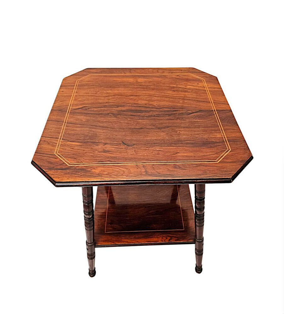 A Fabulous Edwardian Inlaid Occasional Or Lamp Table