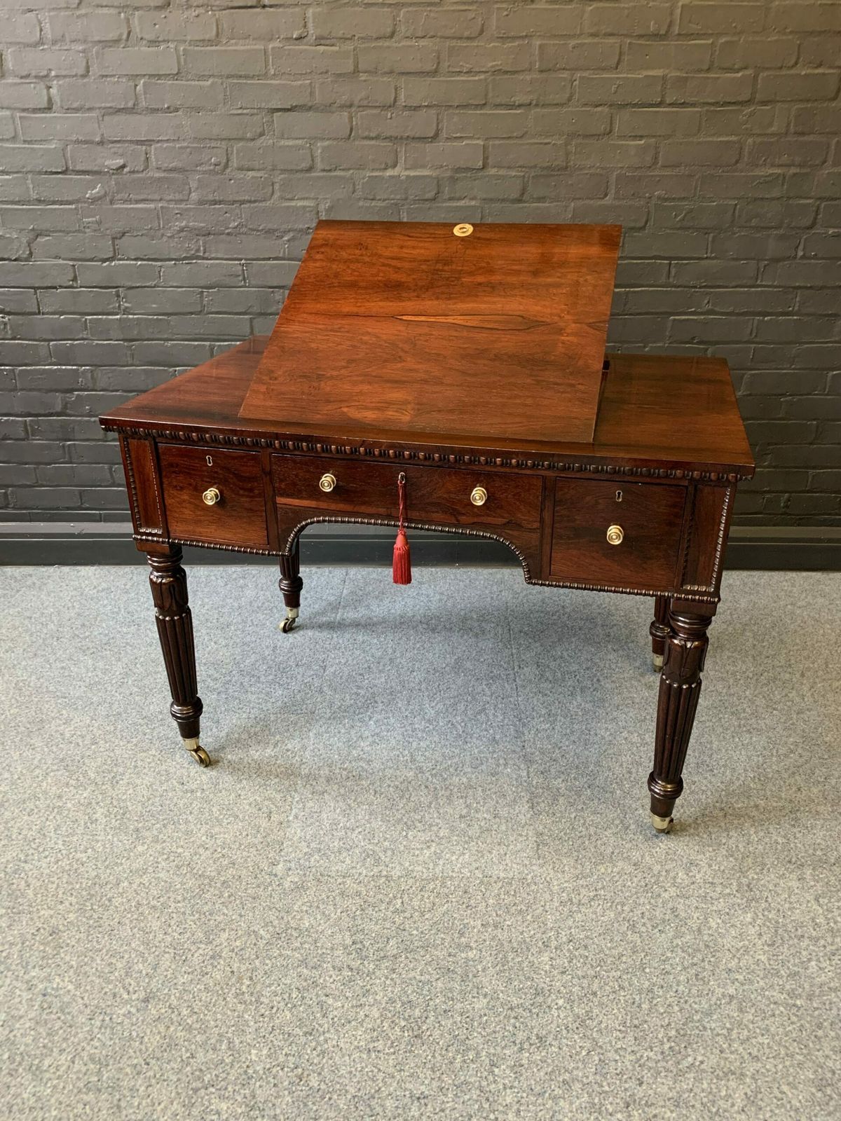 Fine Quality Regency Rosewood Desk photo for sale