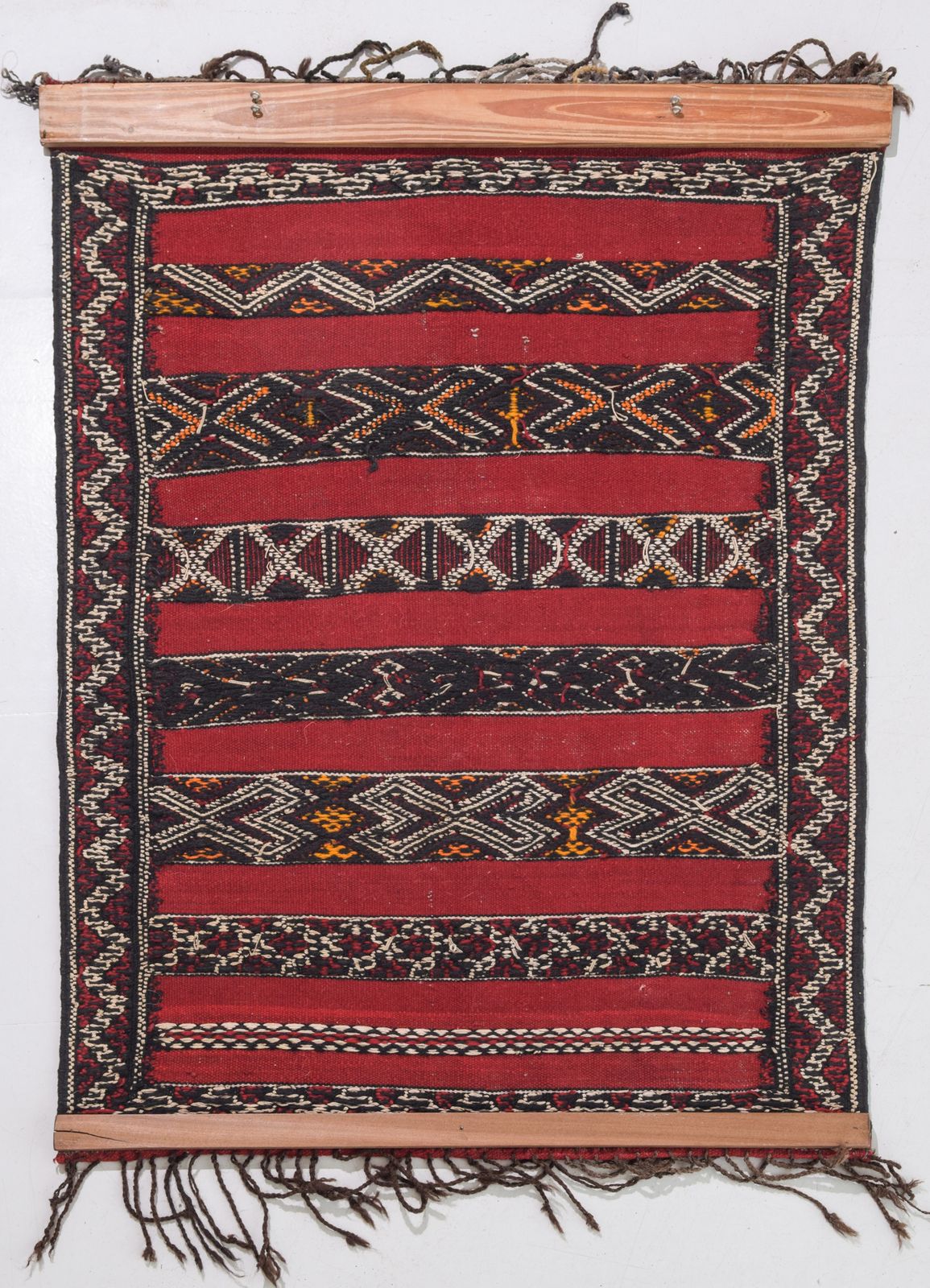Textiel Handgeweven Wandkleed, Midden 20e Eeuw photo
