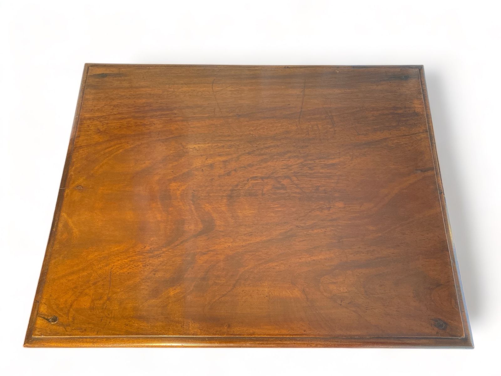 18th Century Walnut Side Table With Wood Turned Legs And Stretchers photo for sale