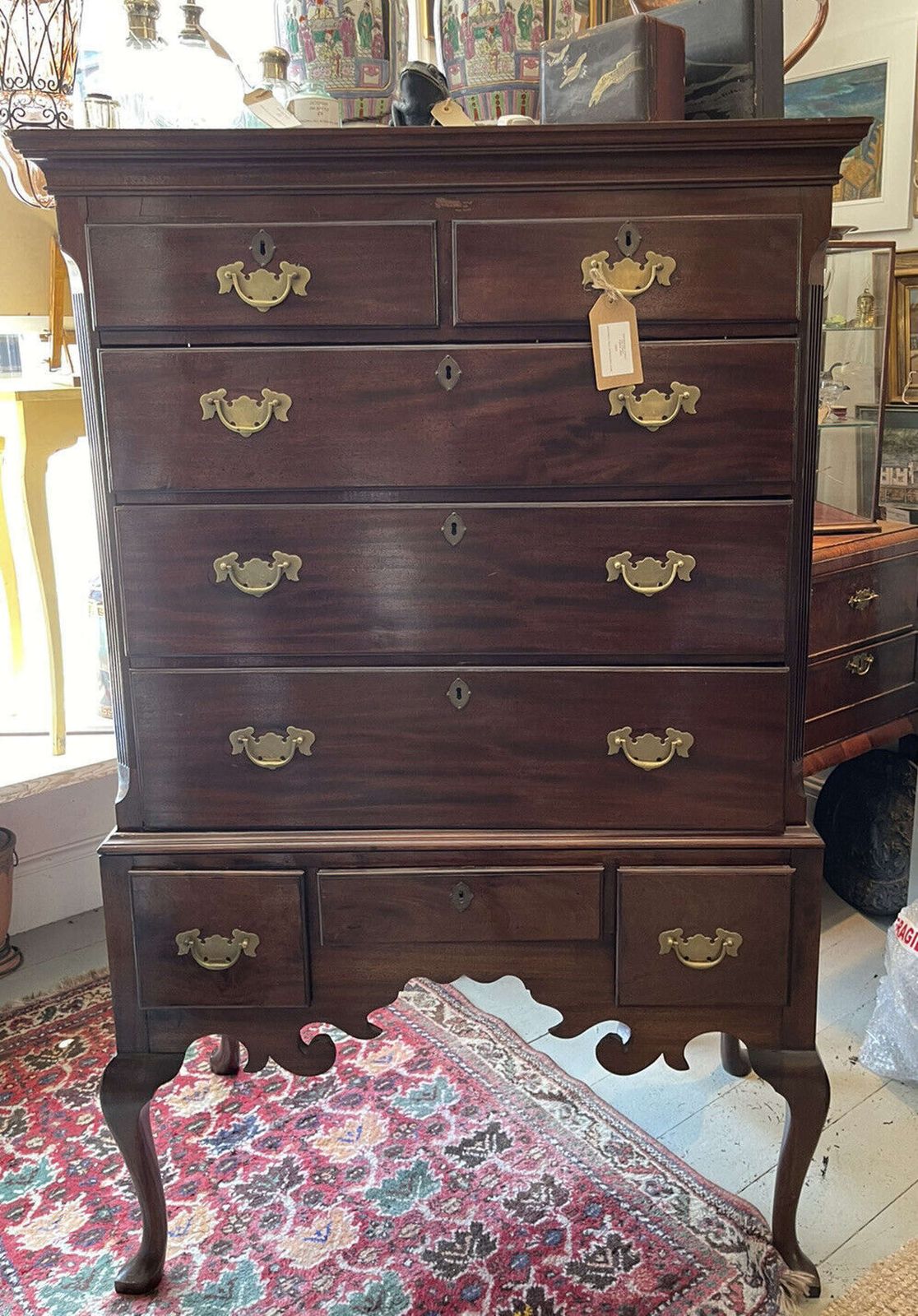 Georgian Chest Of Chest Of Drawers On Stand Circa 1820. photo 1200.0
