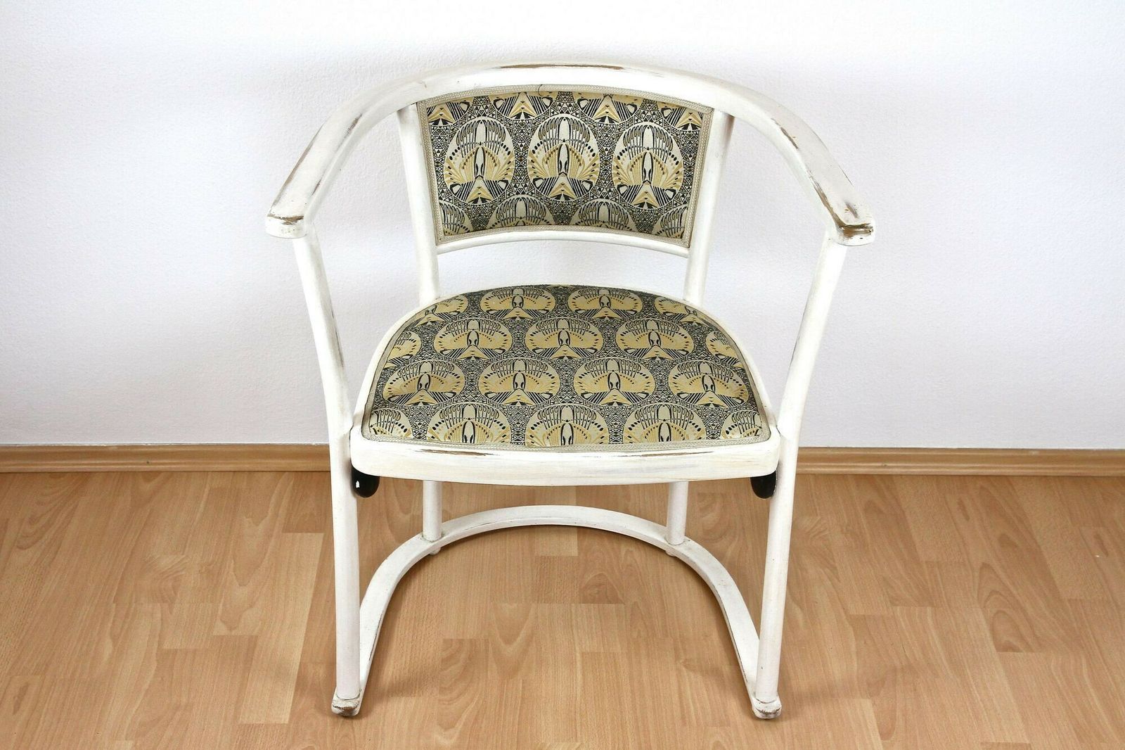 White Art Nouveau Armchair By Marcel Kammerer, Early 20th Century, At Ca. 1908 photo furniture