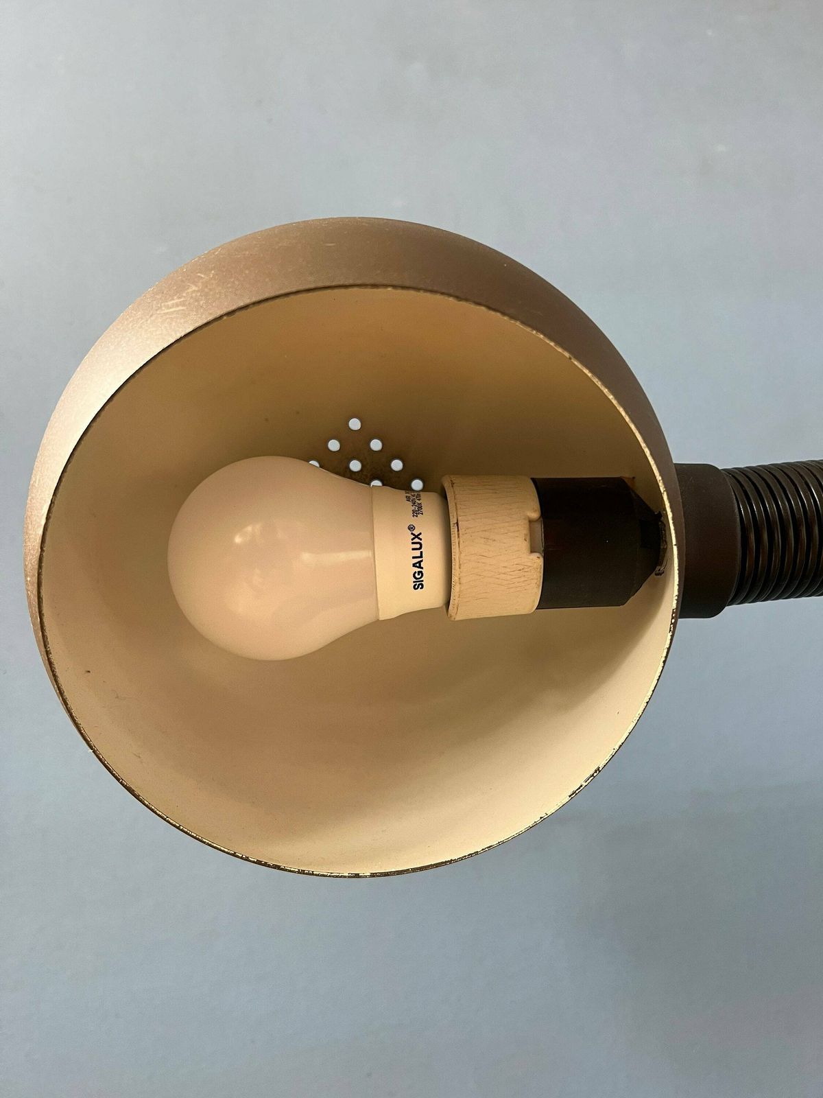 photo for sale Bruine Space Age Bureaulamp Met Verstelbare Arm