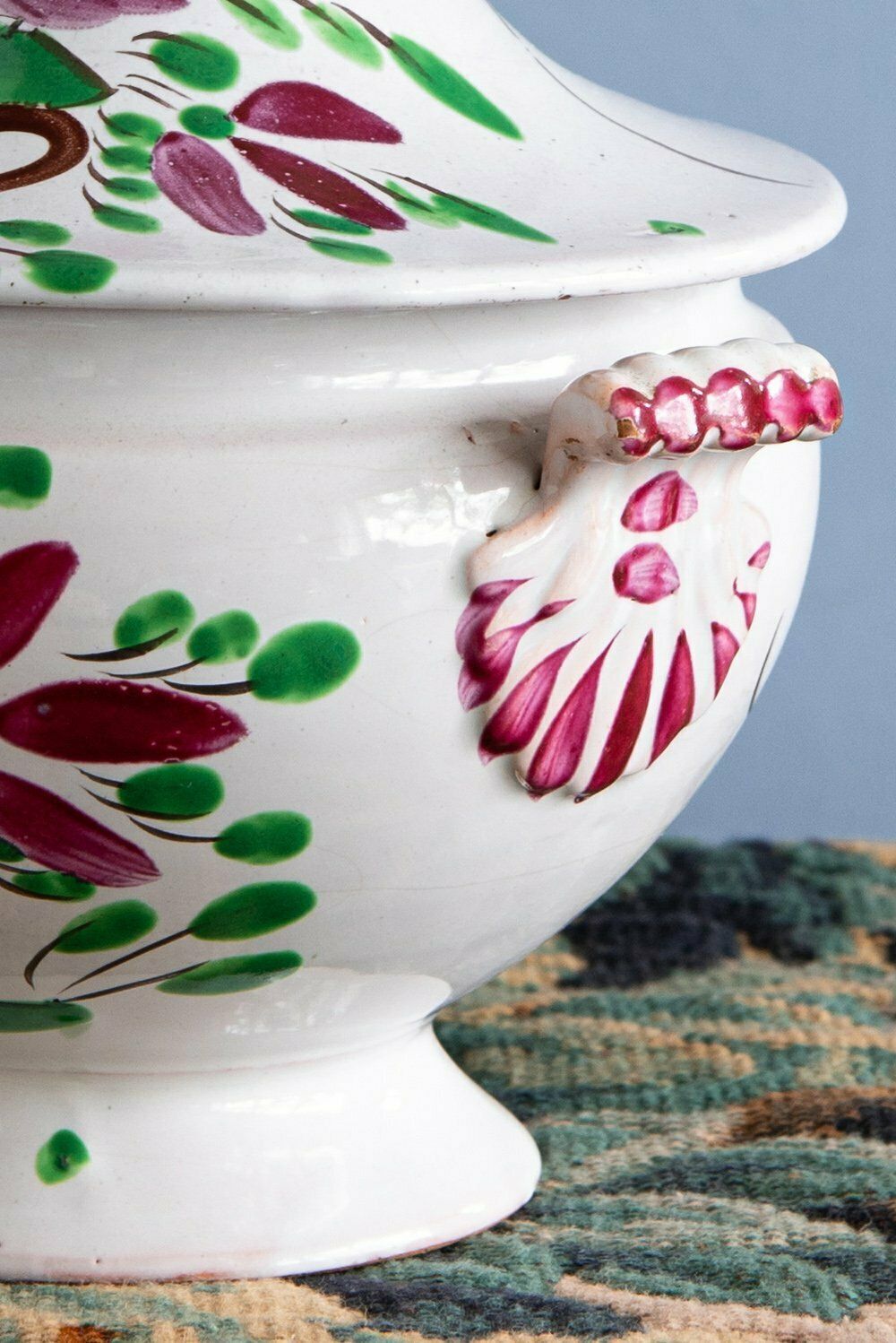 Les Islettes Faience, Basket Of Flowers Tureen, Early 19th Century photo vinterior