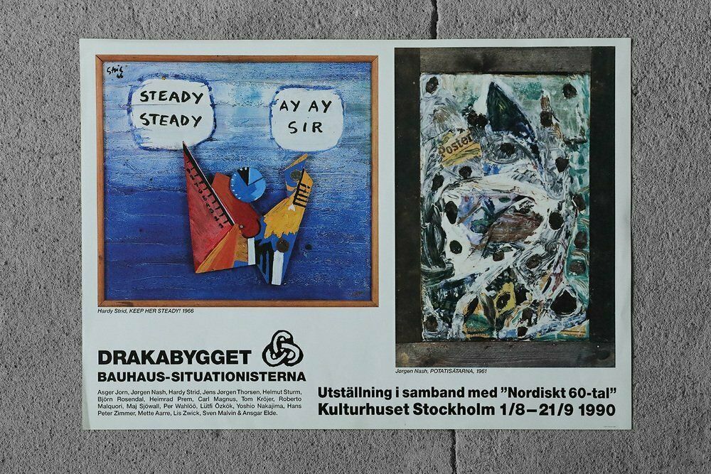 Nordiskt 60 Tal Kulturhuset Stockholm Exhibition Poster, 1990