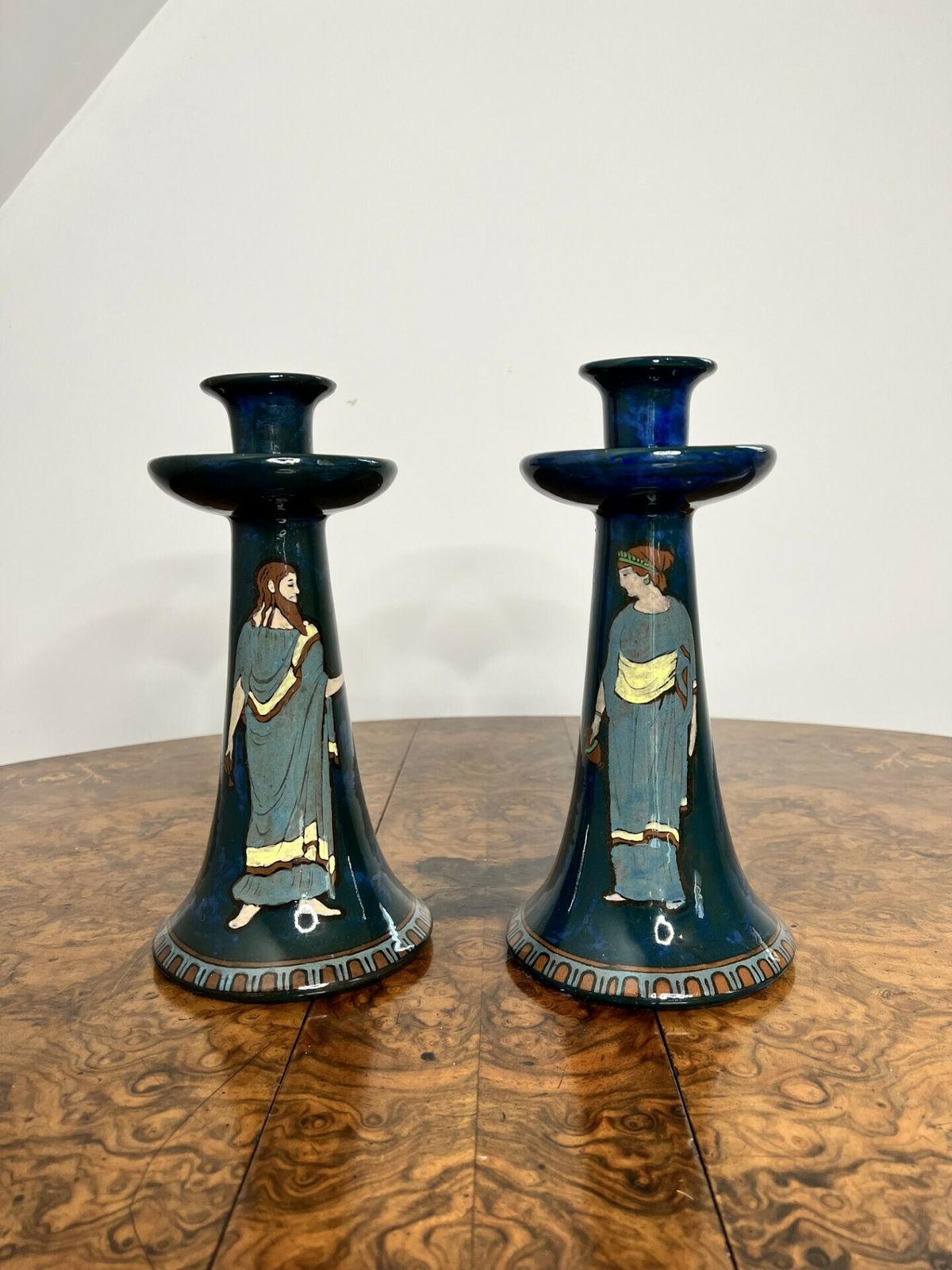 Wonderful Pair Of Antique Decoro England Candlesticks photo Home Decor