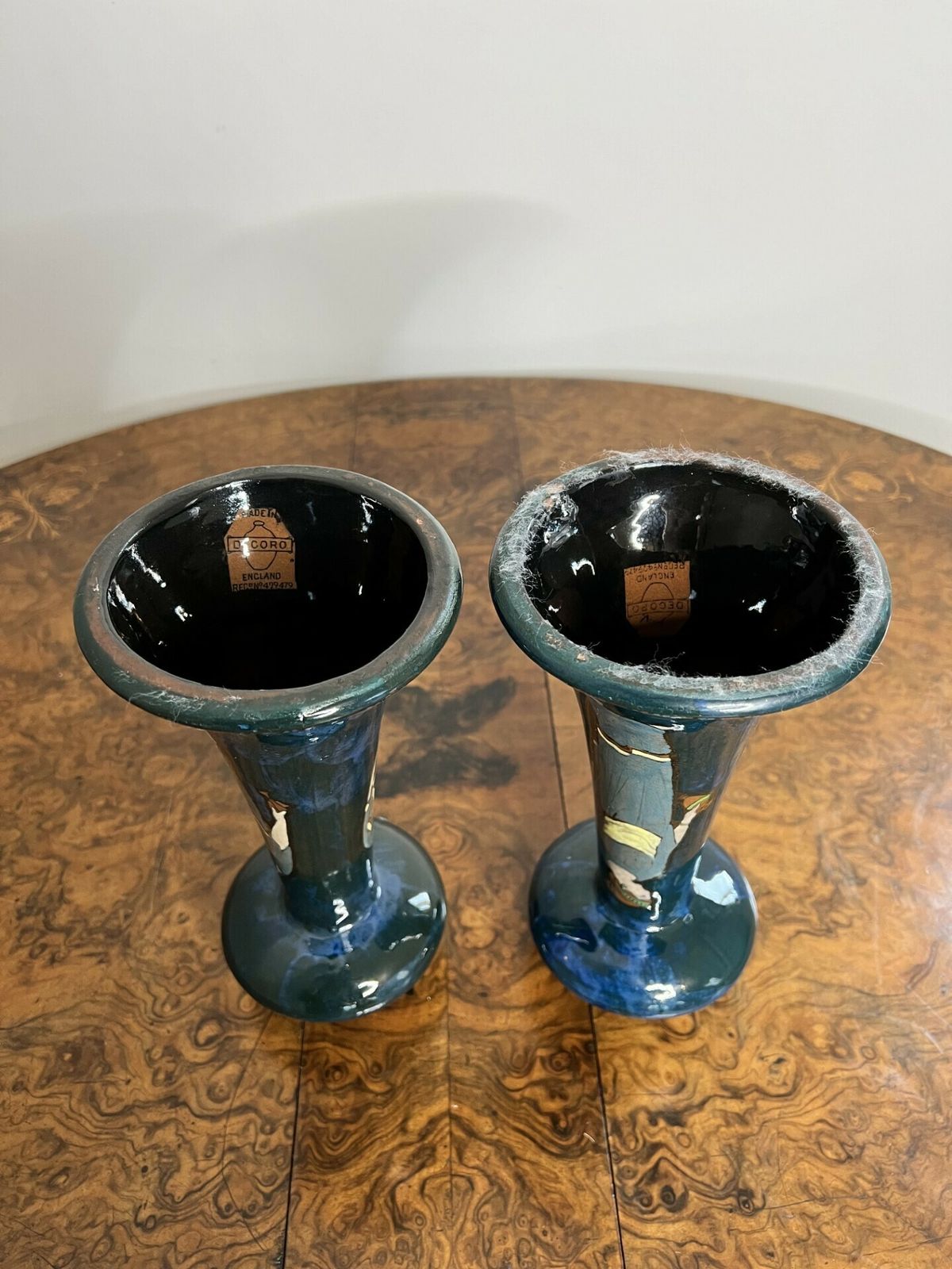 Wonderful Pair Of Antique Decoro England Candlesticks photo 245.0