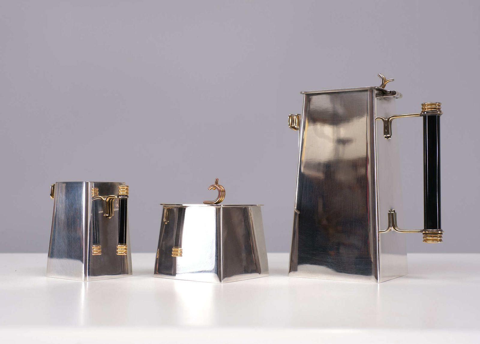 Art Deco Verzilverd Theeservies – Frankrijk photo vinterior