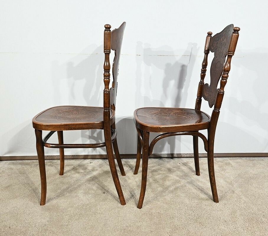 Pair Of Chairs N°67 By Jacob & Josef Kohn – 1900 photo Furniture