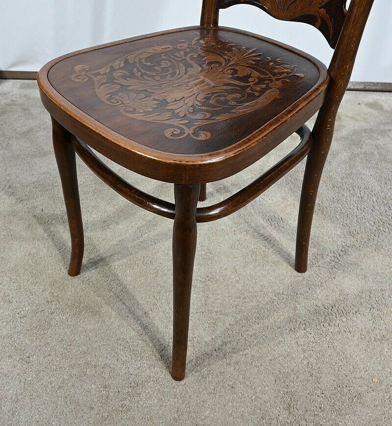 photo vintage Suite Of Four Chairs N°67 By Jacob & Josef Kohn – 1900