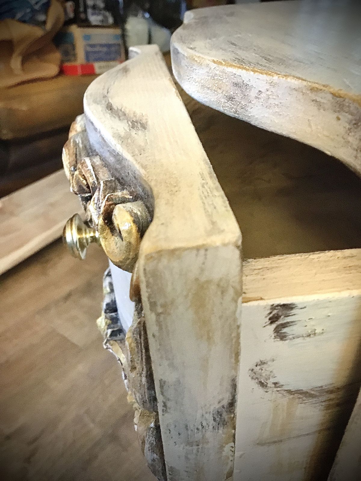 French Chic Solid Wooden Bedside Tables photo vinterior