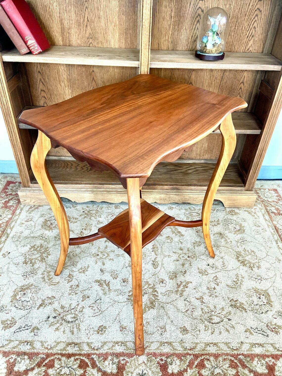 Vintage Edwardian Table / Two Tier Occasional Table Made In England 1900 1910 photo vinterior