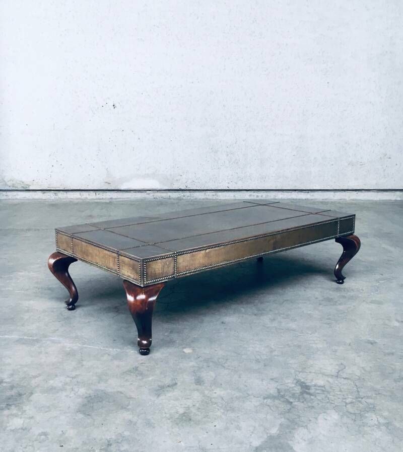 Eclectische Salontafel In Messing, Frankrijk, Ca. Jaren 1960 photo vintage
