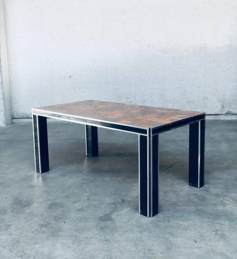 Italian Design Impressive Dining Table By Willy Rizzo For Mario Sabot, 1970's photo for sale