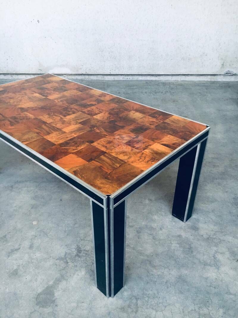 3800.0 Italian Design Impressive Dining Table By Willy Rizzo For Mario Sabot, 1970's photo