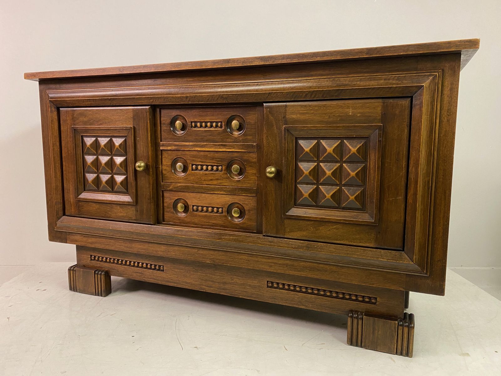 photo buy French 1940s Brutalist Oak Sideboard