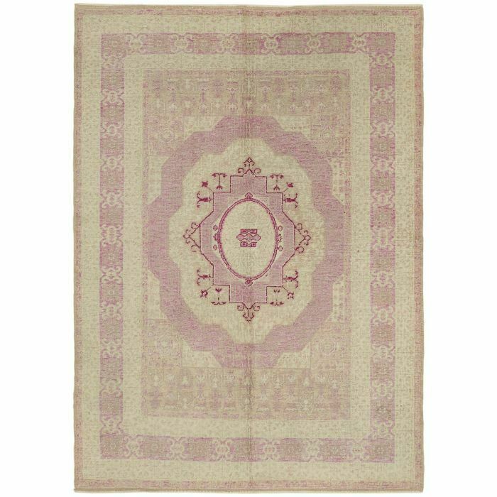 6x8 Beige Oushak Rug   44461, Oriental