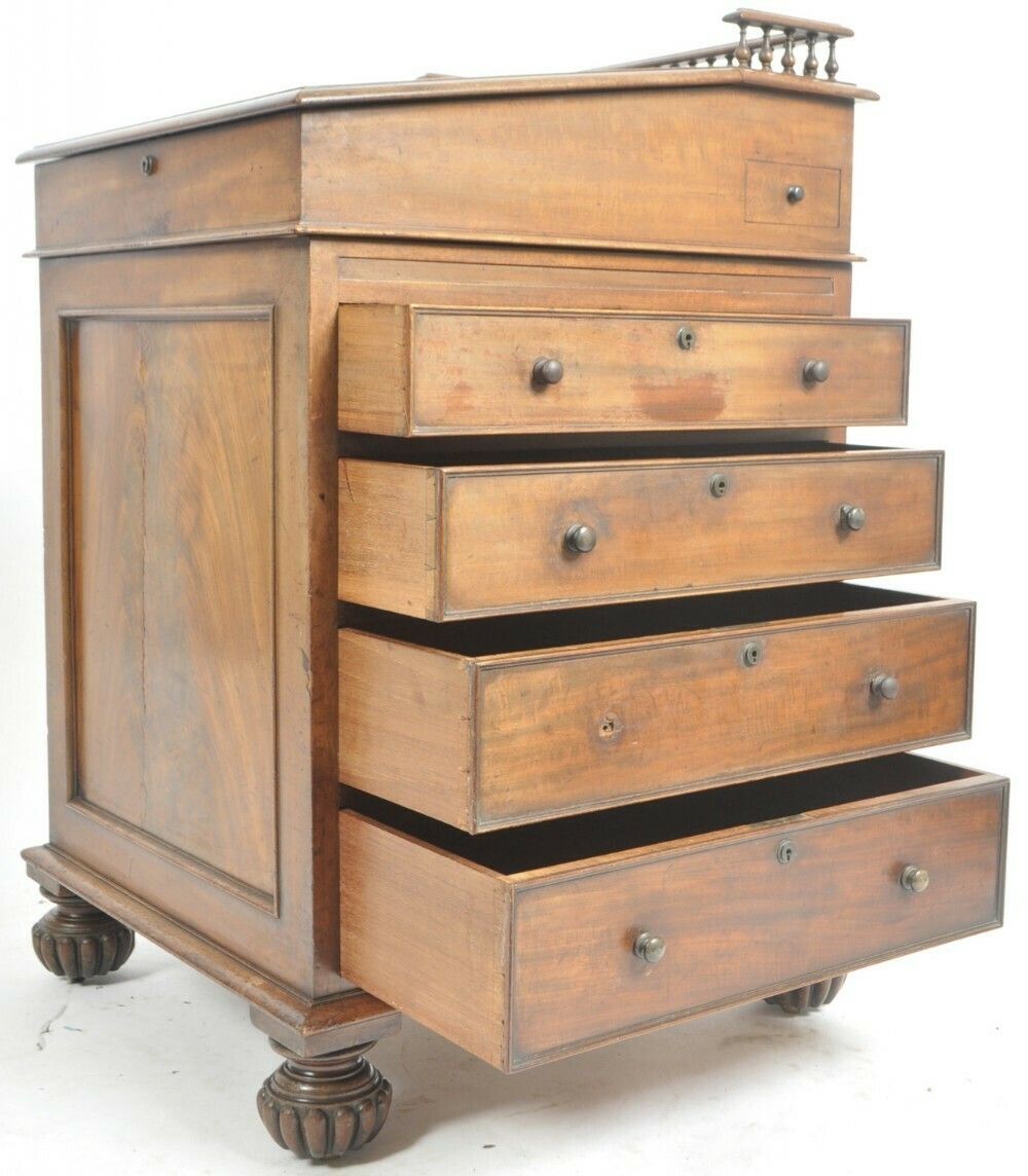 A William IV Mahogany Sliding Top Davenport photo furniture