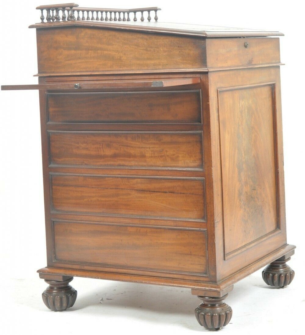A William IV Mahogany Sliding Top Davenport photo Furniture